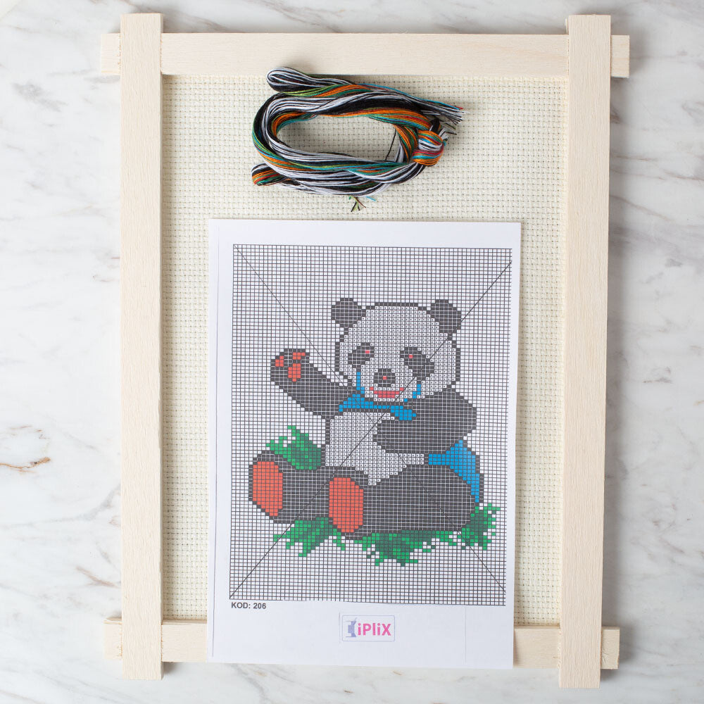 Loren Cross Stitch Kit, Panda - 206
