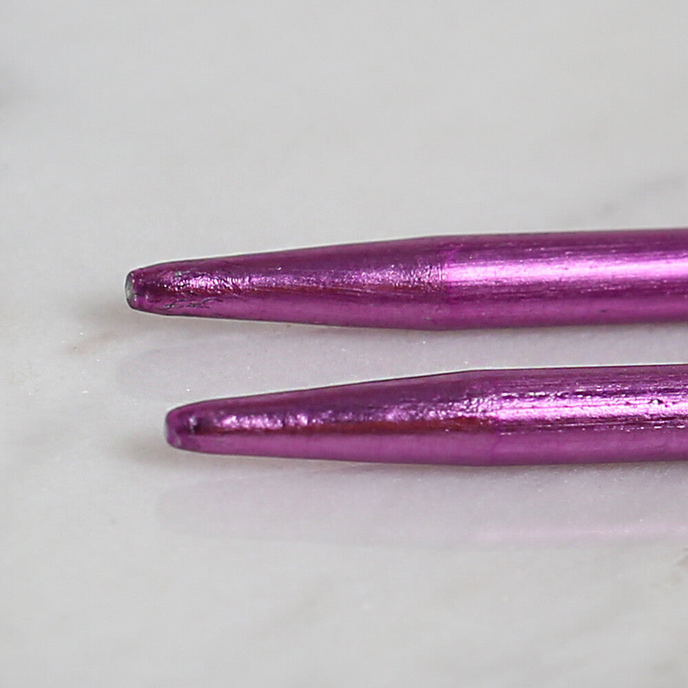 Yabalı 3mm 35 cm Knitting Needle with Measure, Purple - YBL-347