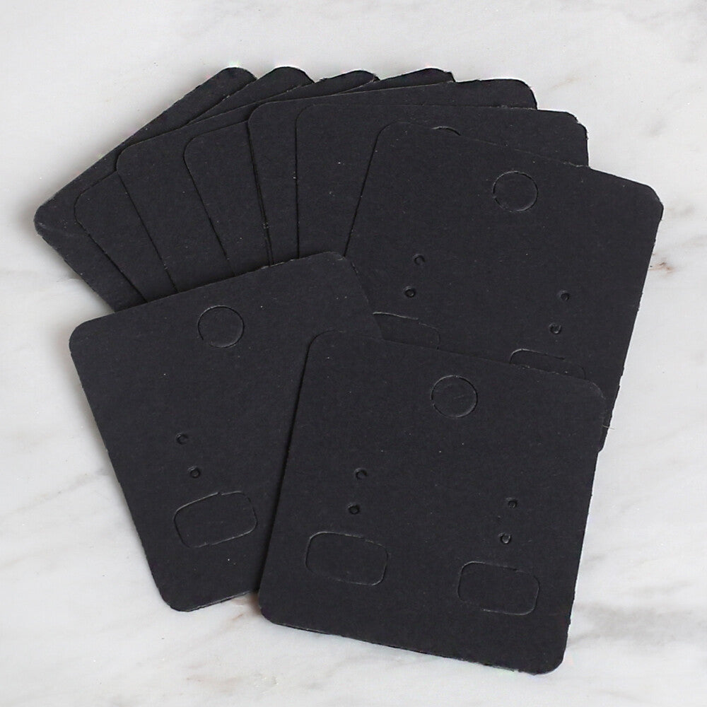 Loren 25 pcs Jewelry (Earring) Card, Black