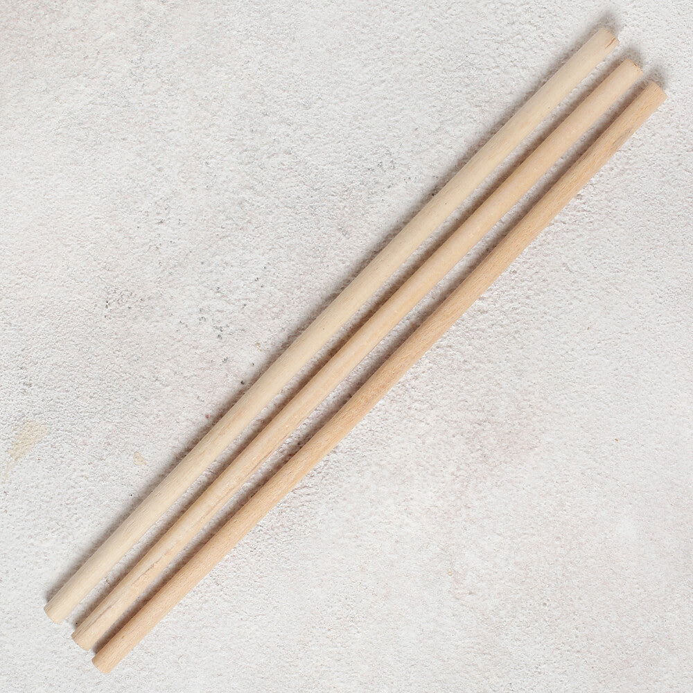 Loren Crafts 3 pcs 10mm 35 cm Macrame Stick 