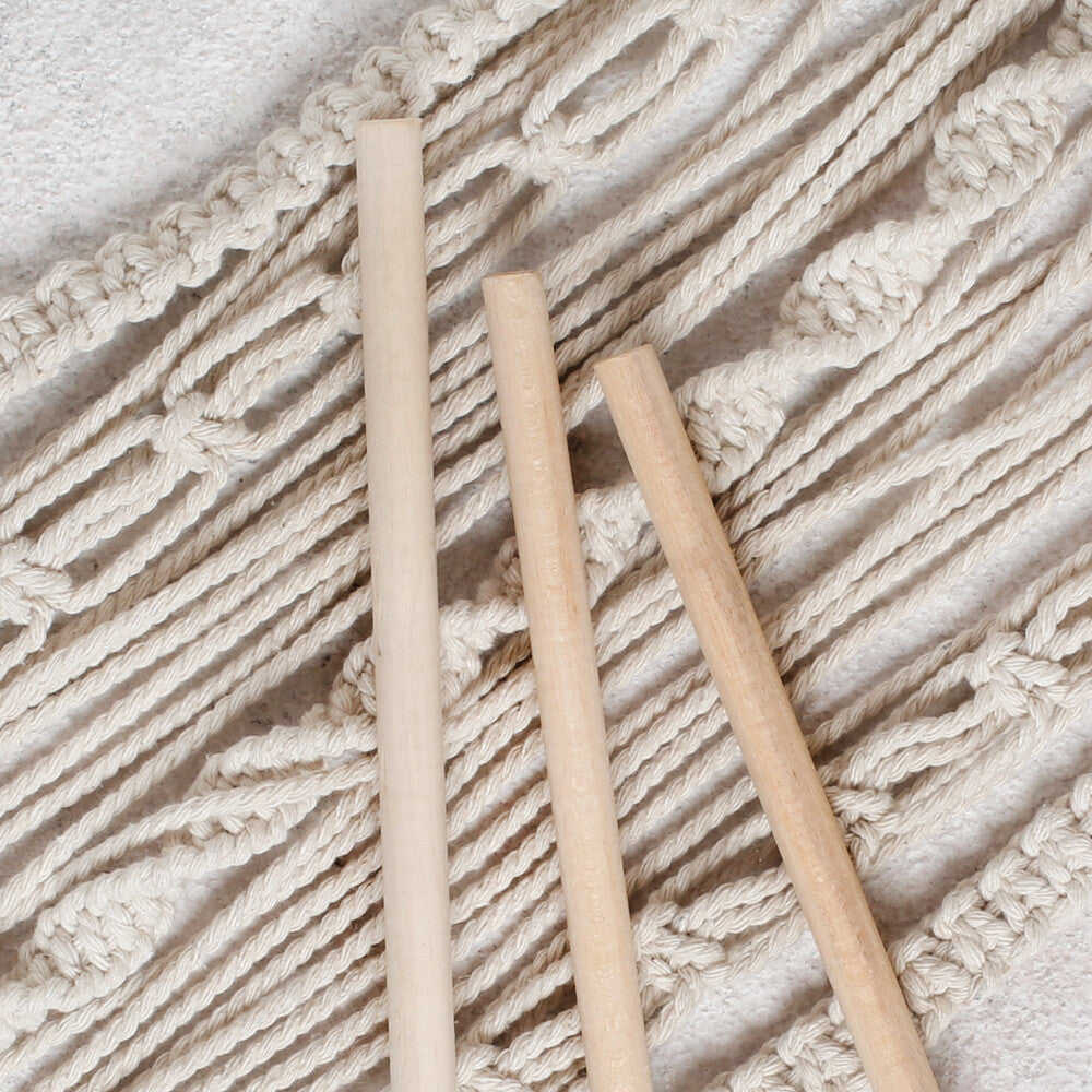 Loren Crafts 3 pcs 10mm 35 cm Macrame Stick 