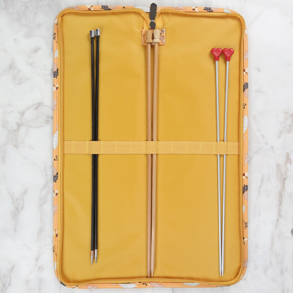 Nas Patterned Needle Bag - Yellow