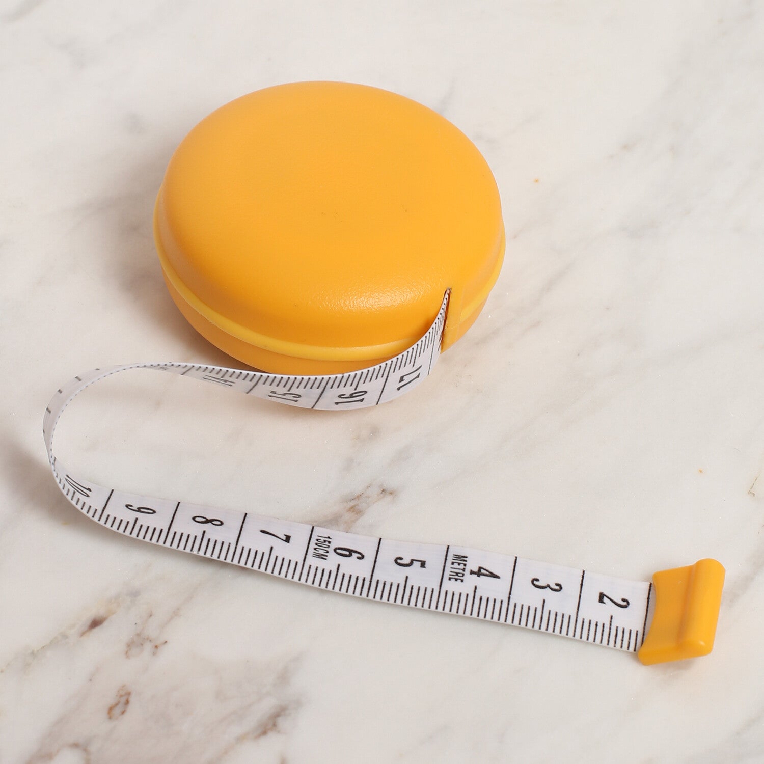 Loren Macaron Automatic Tape Measure, Yellow