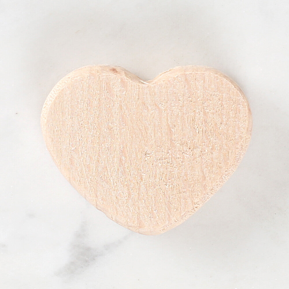 Loren Crafts Heart Shaped Wooden Bead