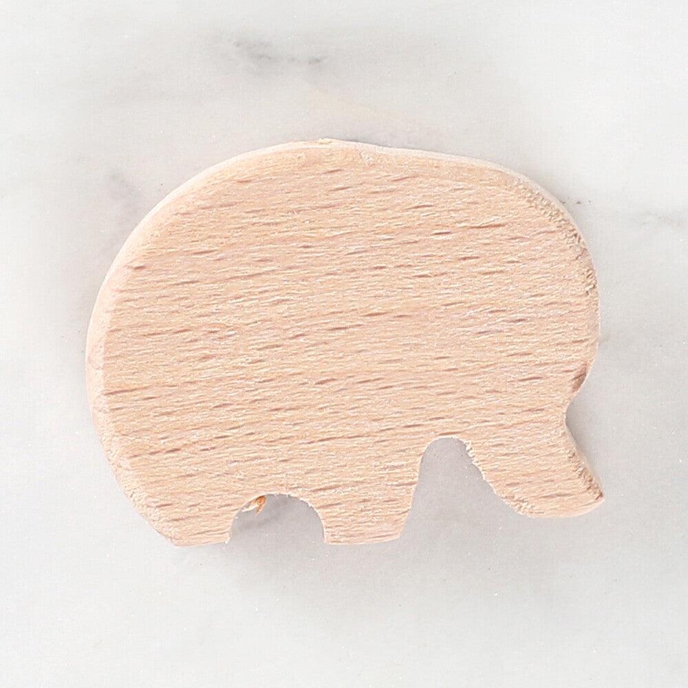 Loren Crafts Elephant Shaped Wooden Bead