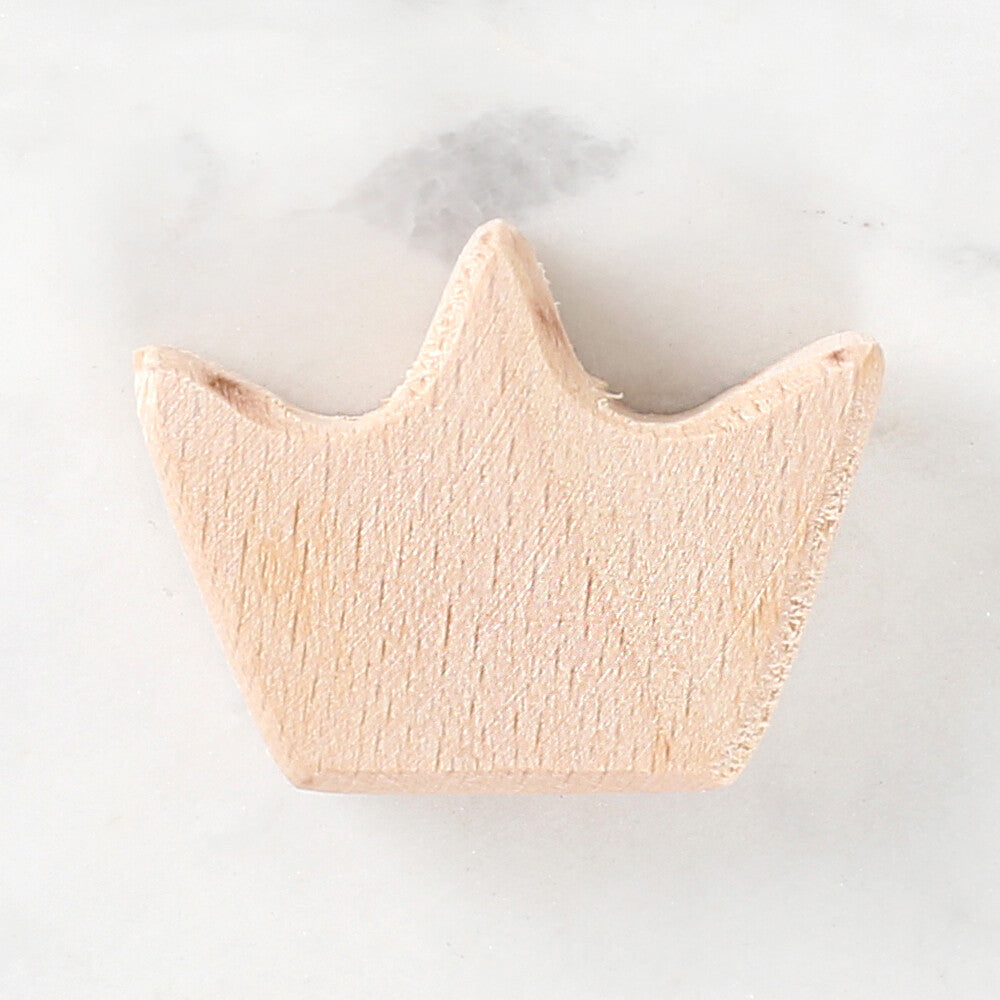 Loren Crafts Crown Shaped Wooden Bead