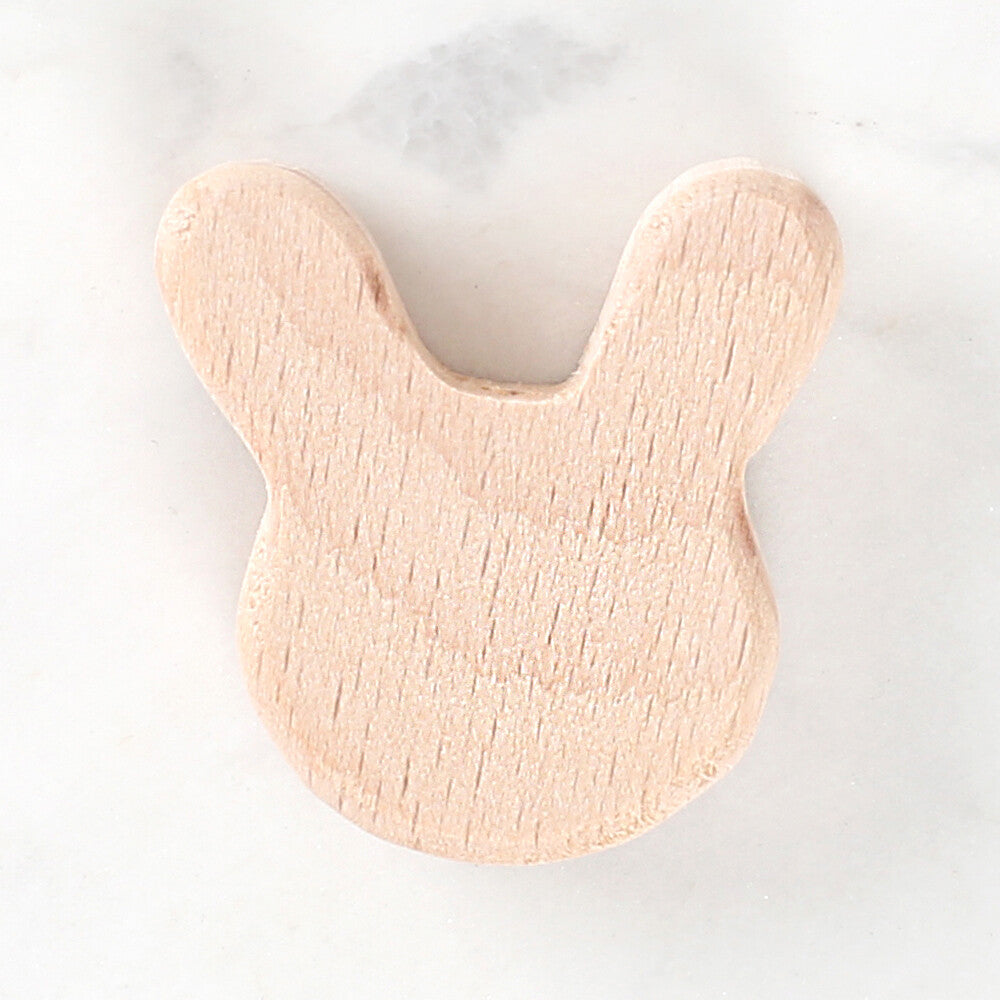 Loren Crafts Rabbit Shaped Wooden Bead