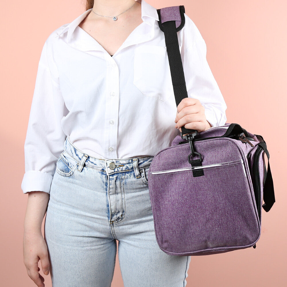 Loren Purple Knitting Bag