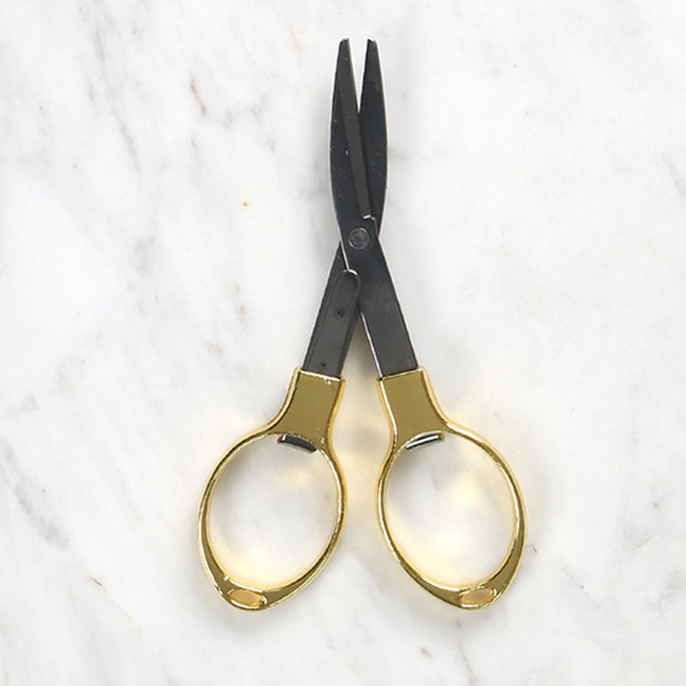 Yabalı Folding Scissors - Gold