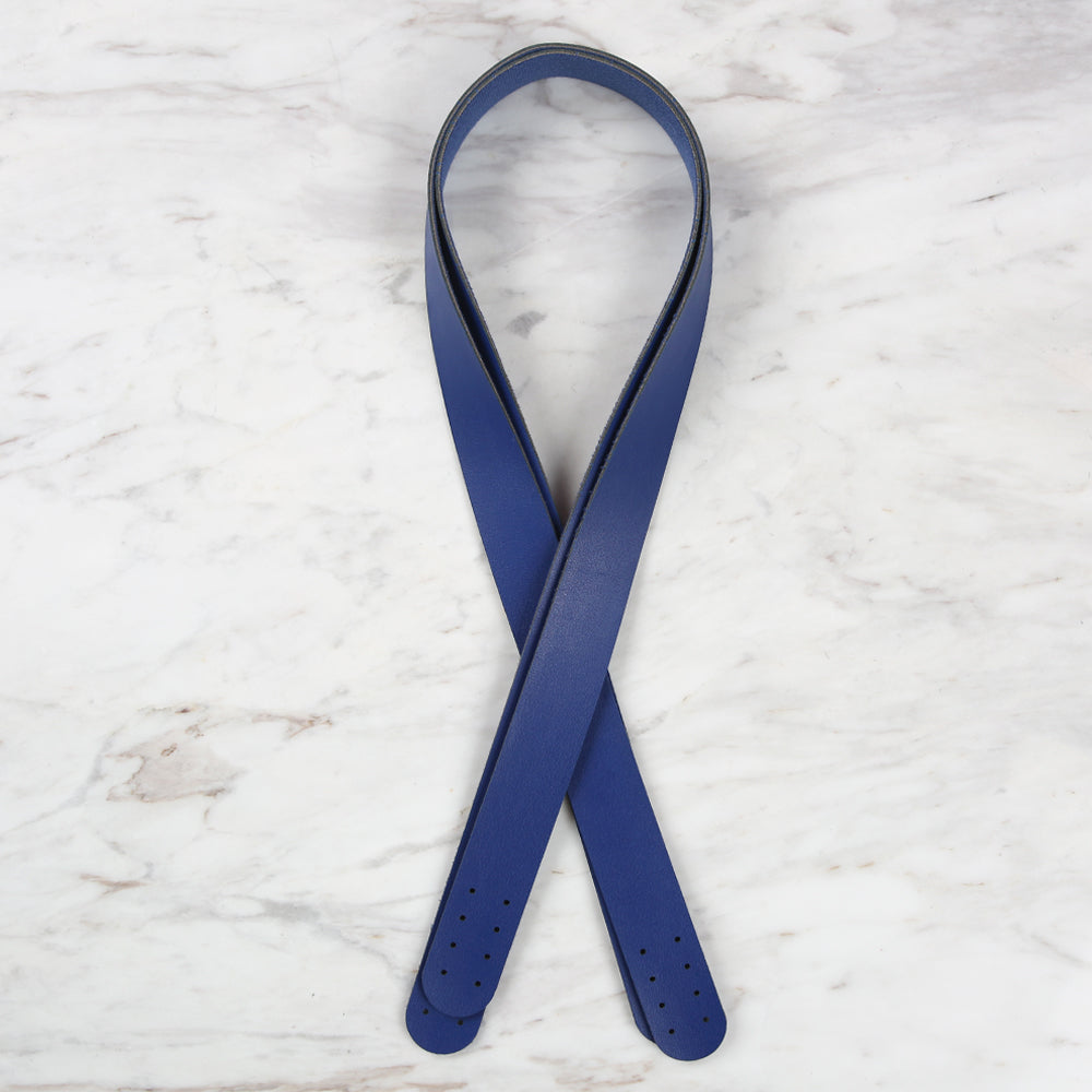 Loren Crafts Leather Bag Handle 2 pcs - Blue