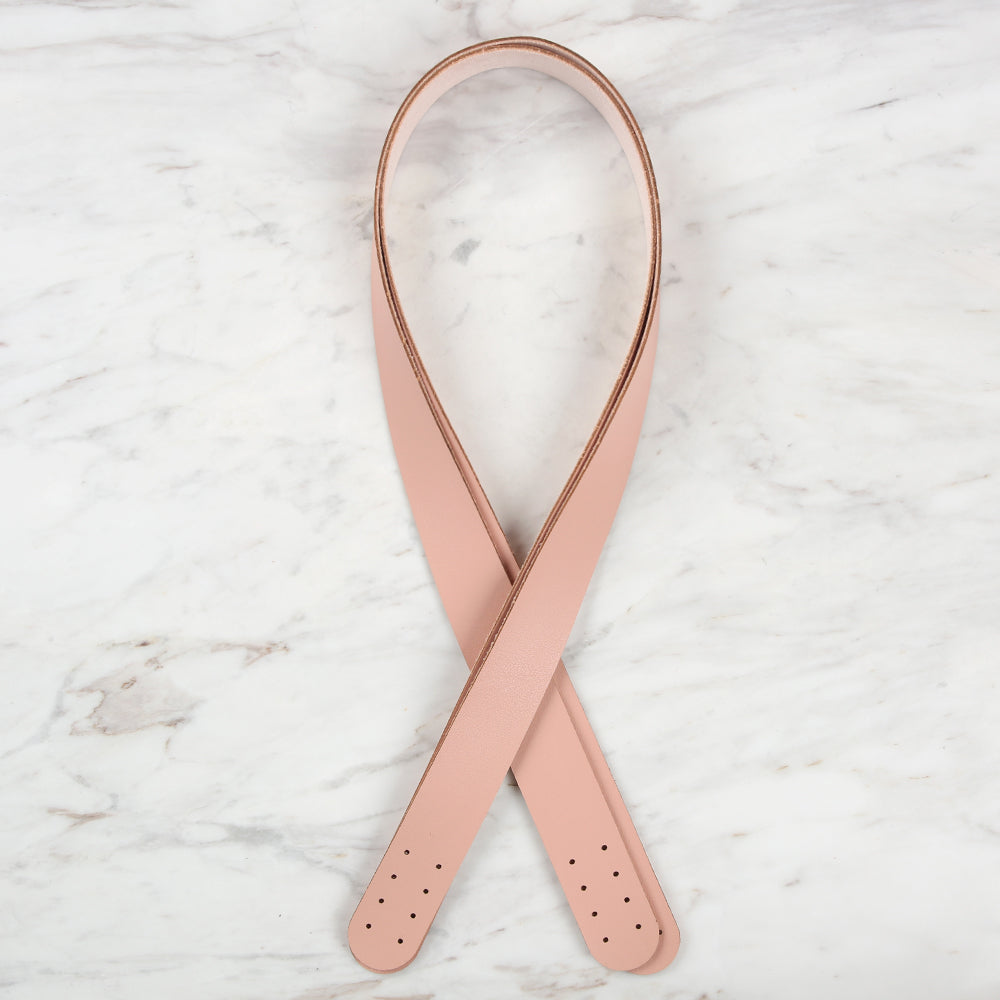 Loren Crafts Leather Bag Handle 2 pcs - Powder Pink