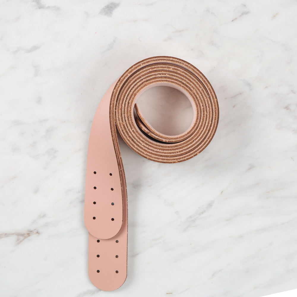 Loren Crafts Leather Bag Handle 2 pcs - Powder Pink