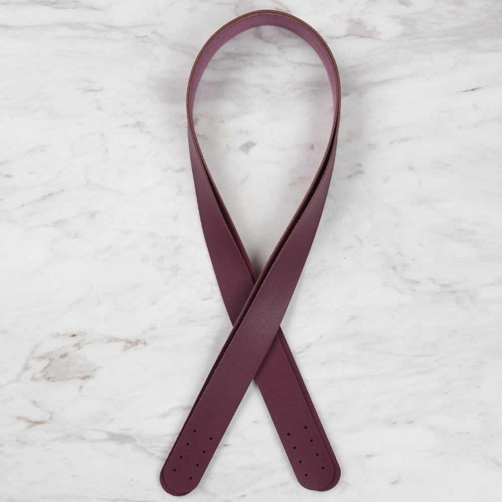 Loren Crafts Leather Bag Handle 2 pcs - Purple