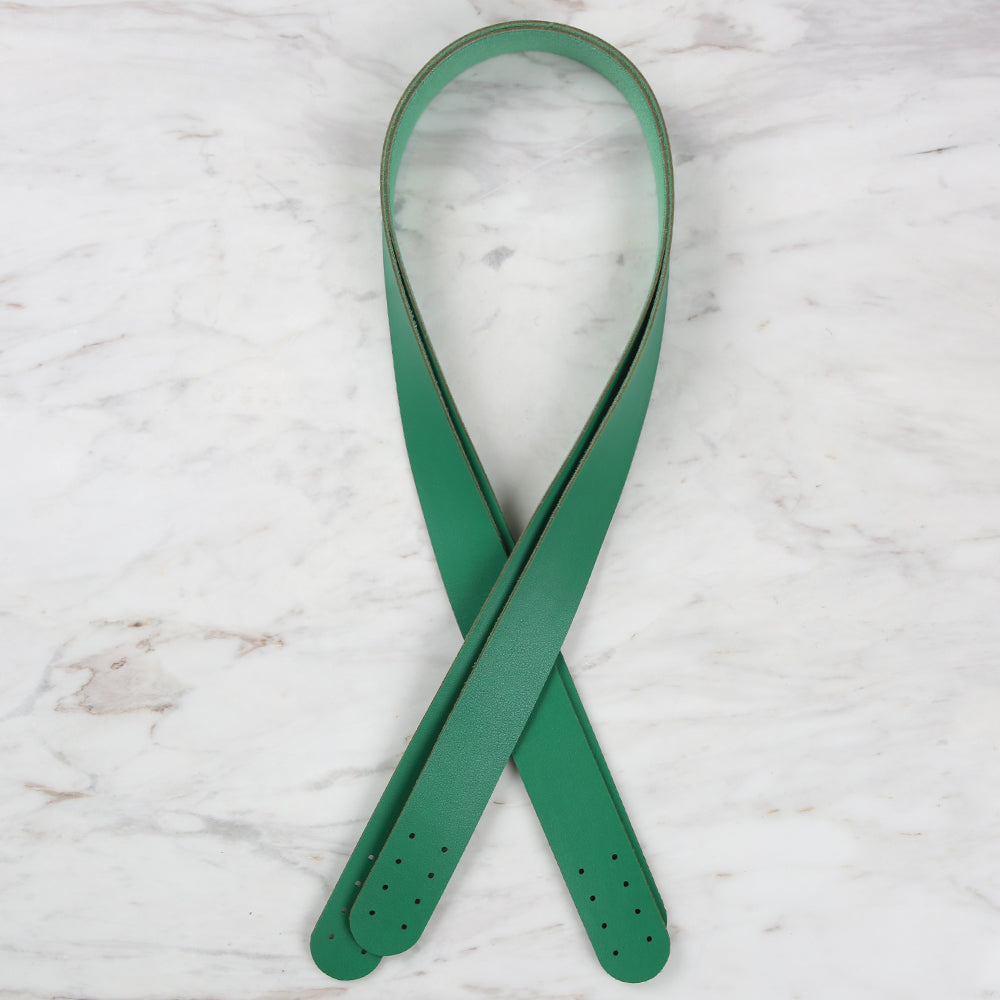 Loren Crafts Leather Bag Handle 2 Pcs - Green
