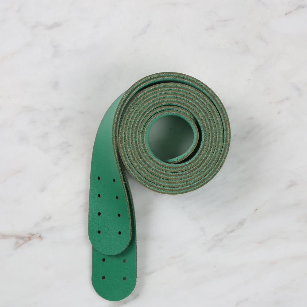 Loren Crafts Leather Bag Handle 2 Pcs - Green