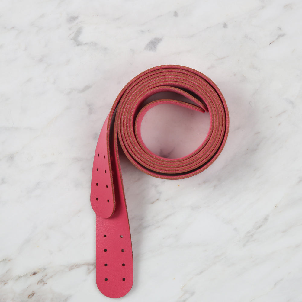 Loren Crafts Leather Bag Handle 2 pcs - Pomegranate Flower