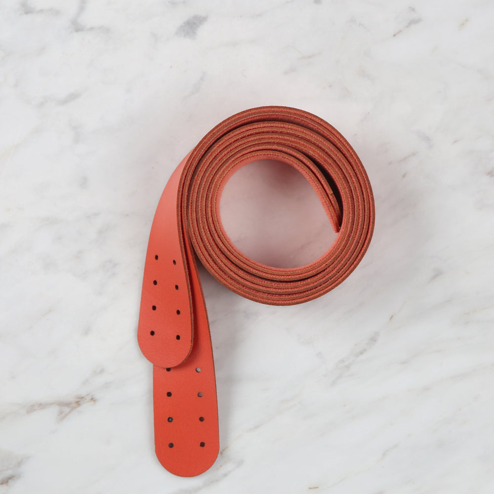 Loren Crafts Leather Bag Handle 2 pcs - Orange