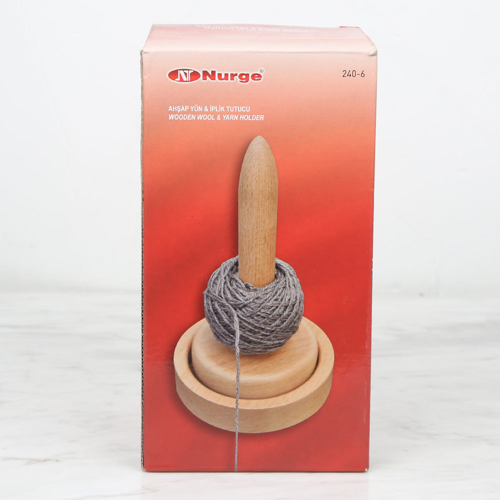 Nurge Wood Wool & Yarn Holder - 240-6
