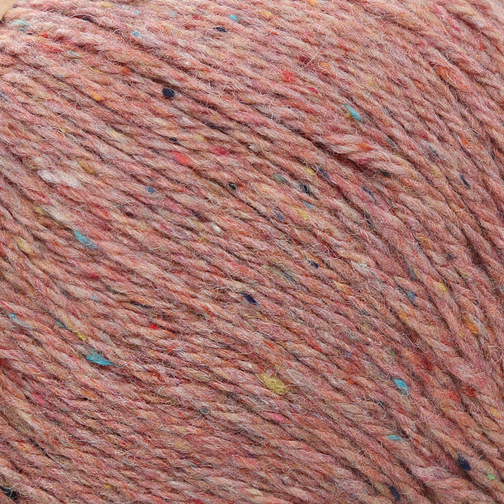 La Mia Re-Tweed Melange Yarn, Dried Rose - L157