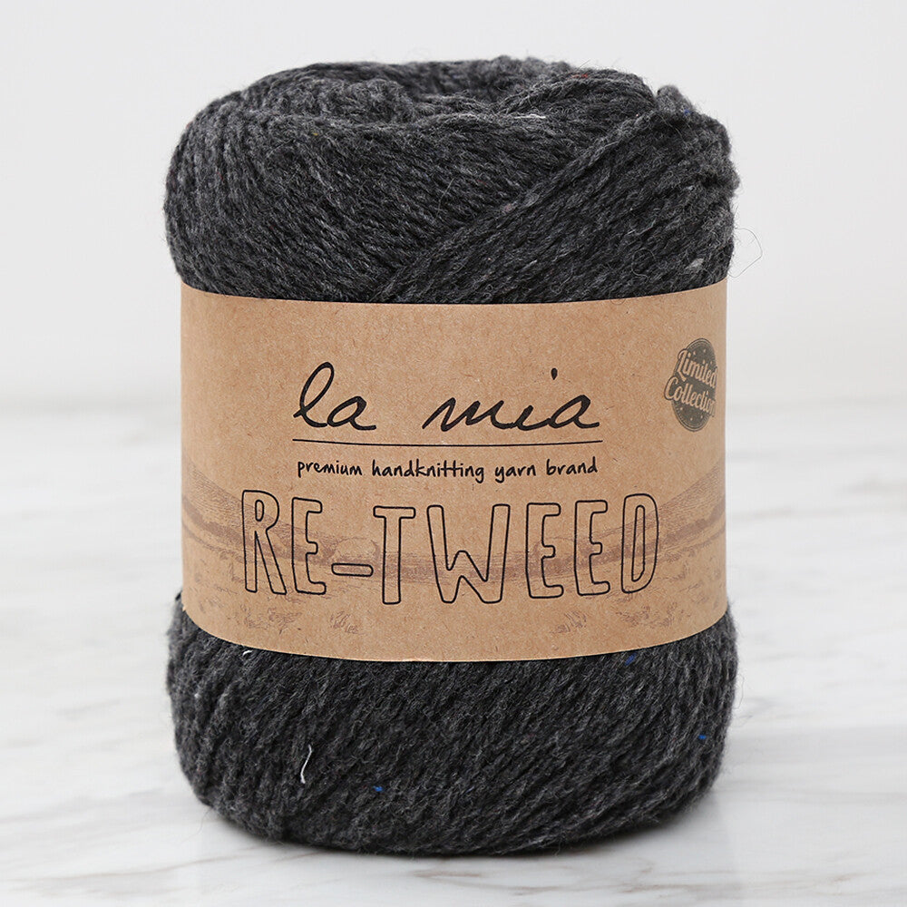 La Mia Re-Tweed Melange Yarn, Grey - L158