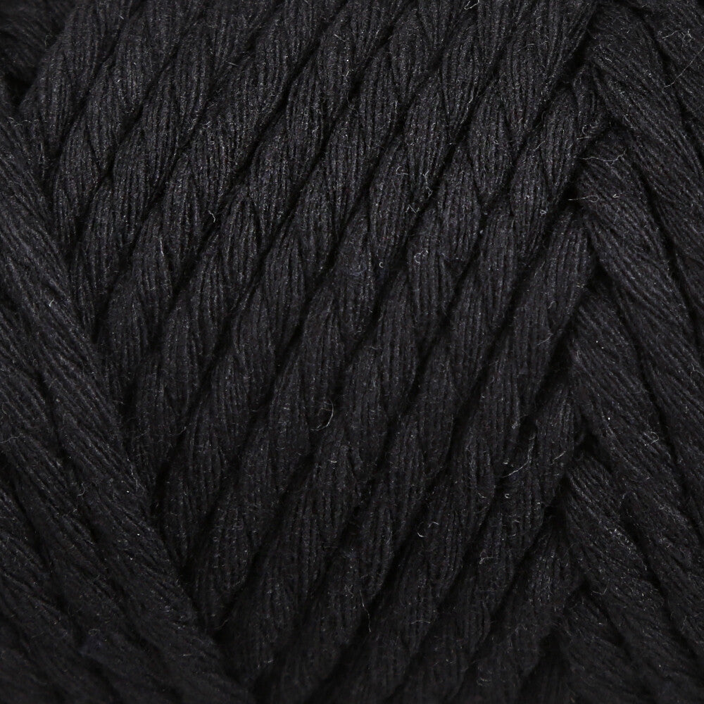 Loren Decor Macrame Yarn, Black- L006