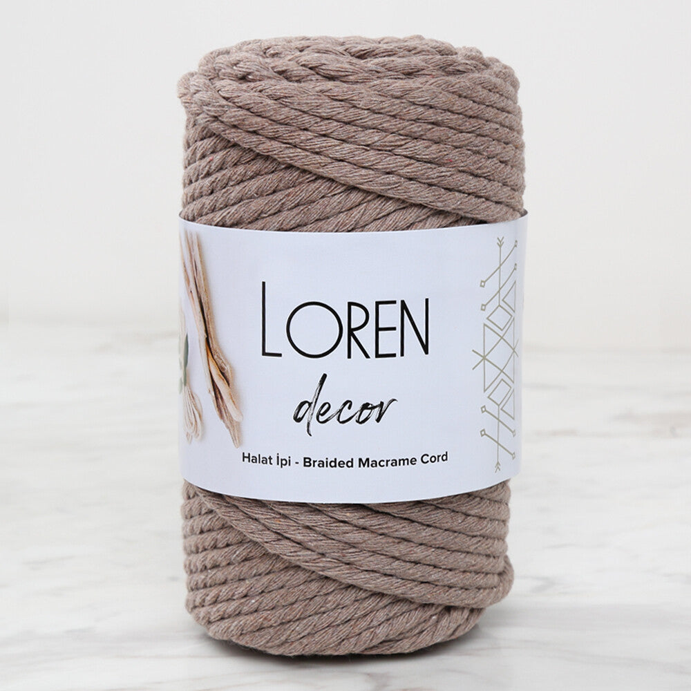 Loren Decor Macrame Yarn, Mink - L143