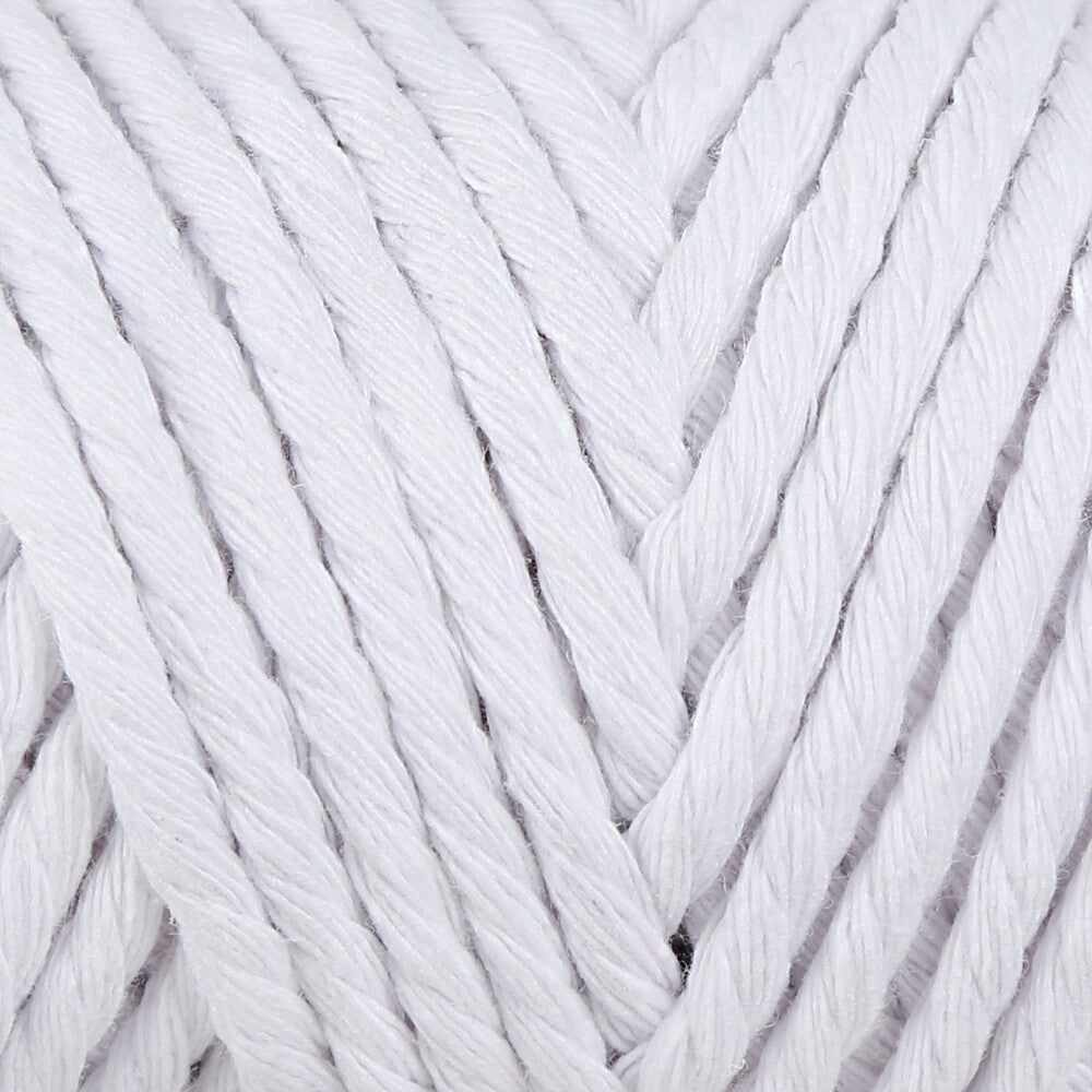 Loren Decor Macrame Yarn, White - L001