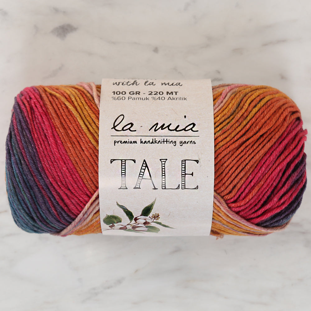 La Mia Tale Hand Knitting Yarn Variegated - LM016