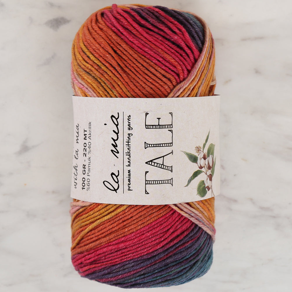 La Mia Tale Hand Knitting Yarn Variegated - LM016