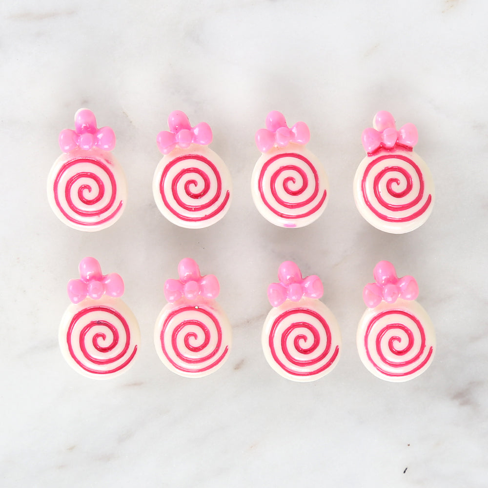 Loren Crafts 8-piece Pink Sugar Button - 3028