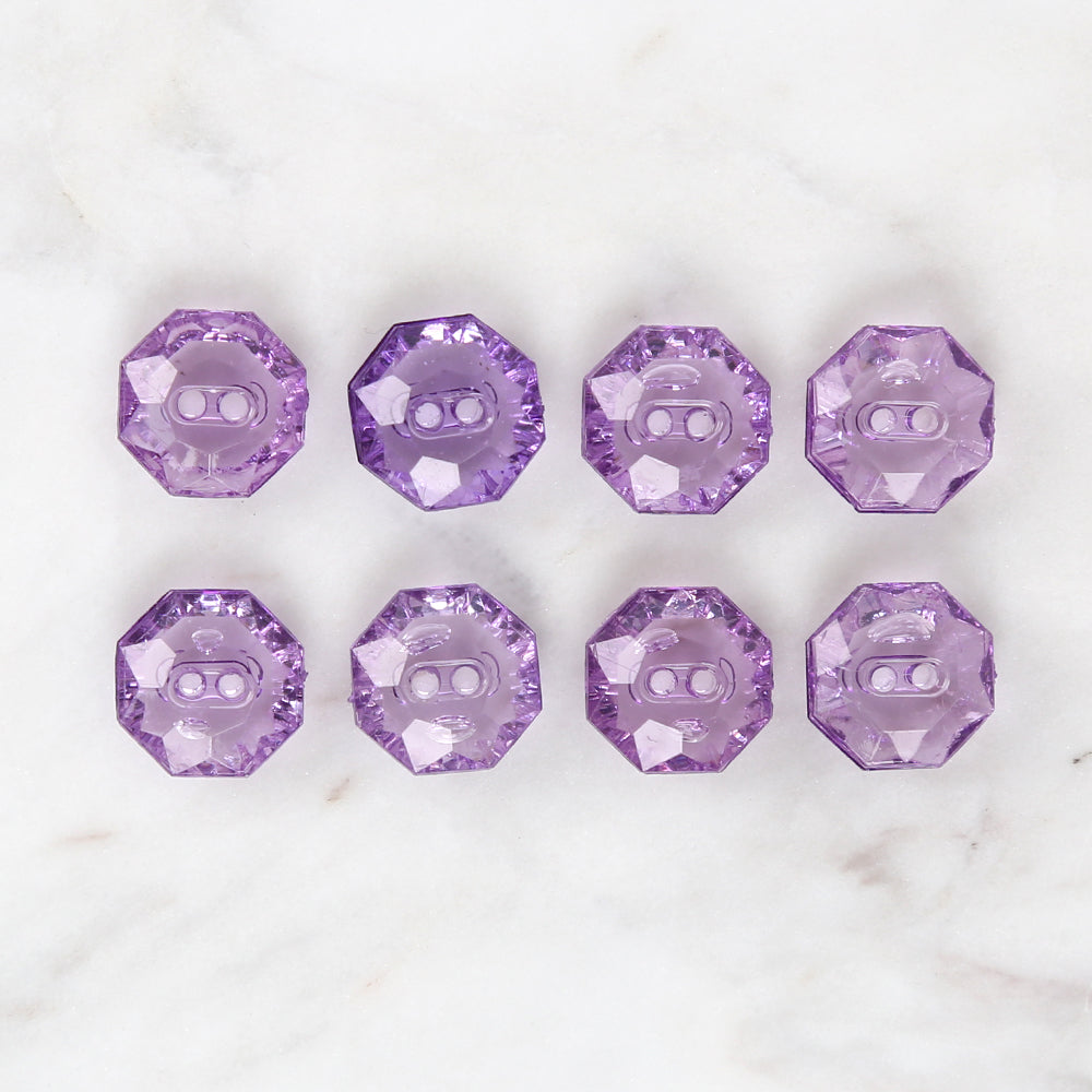 Loren Crafts 8-piece Purple Button - 3066