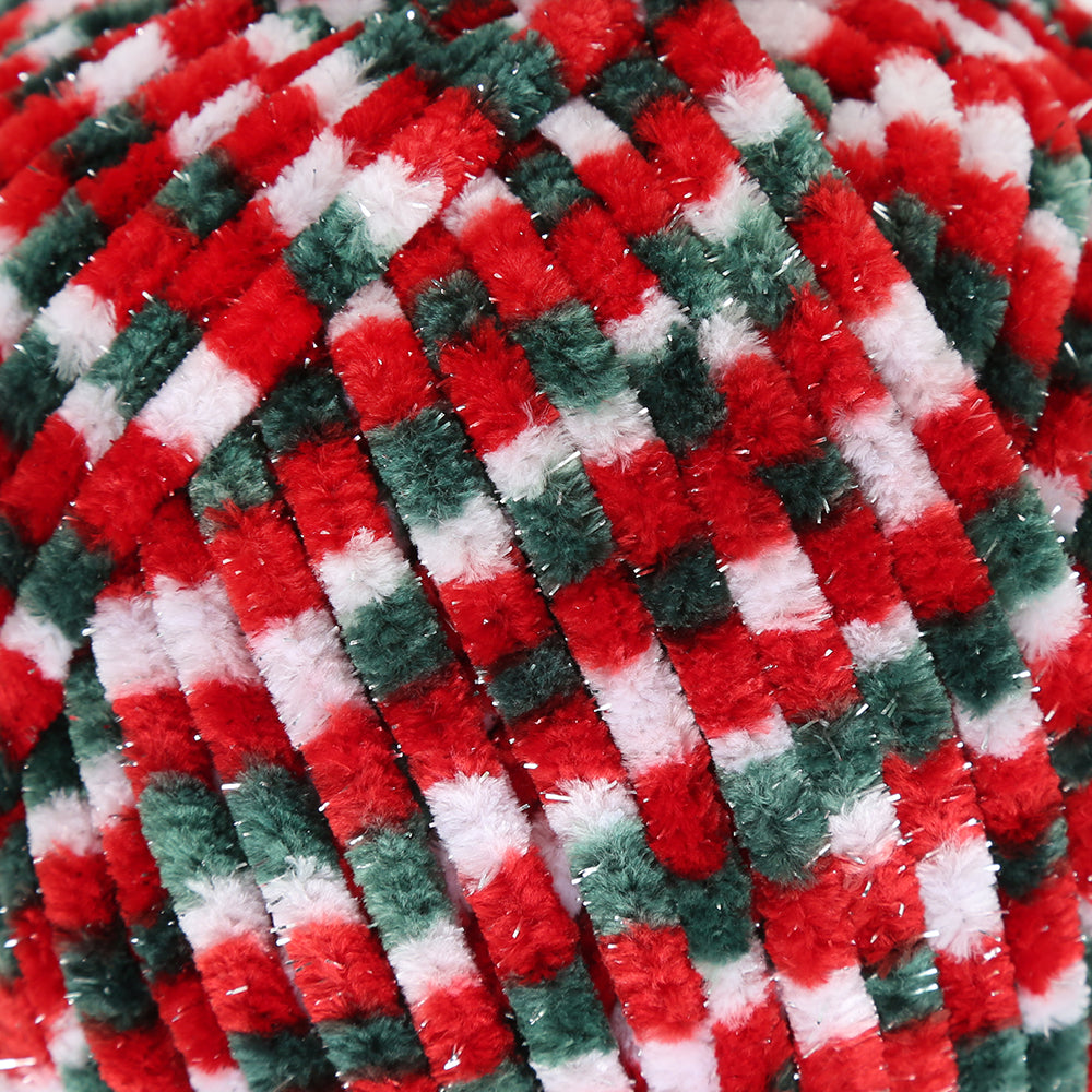 La Mia Mellow Christmas Silver Glitter Hand Knitting Yarn - 1001