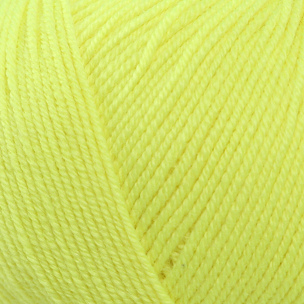 Gazzal Wool 175 50 Gr Yarn, Neon Yellow - 353