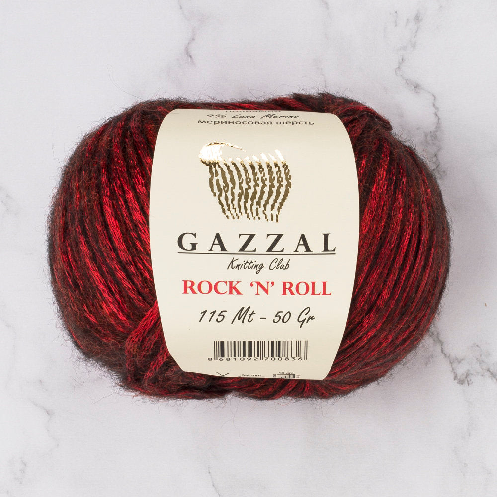 Gazzal Rock'N'Roll Yarn, Red - 12833