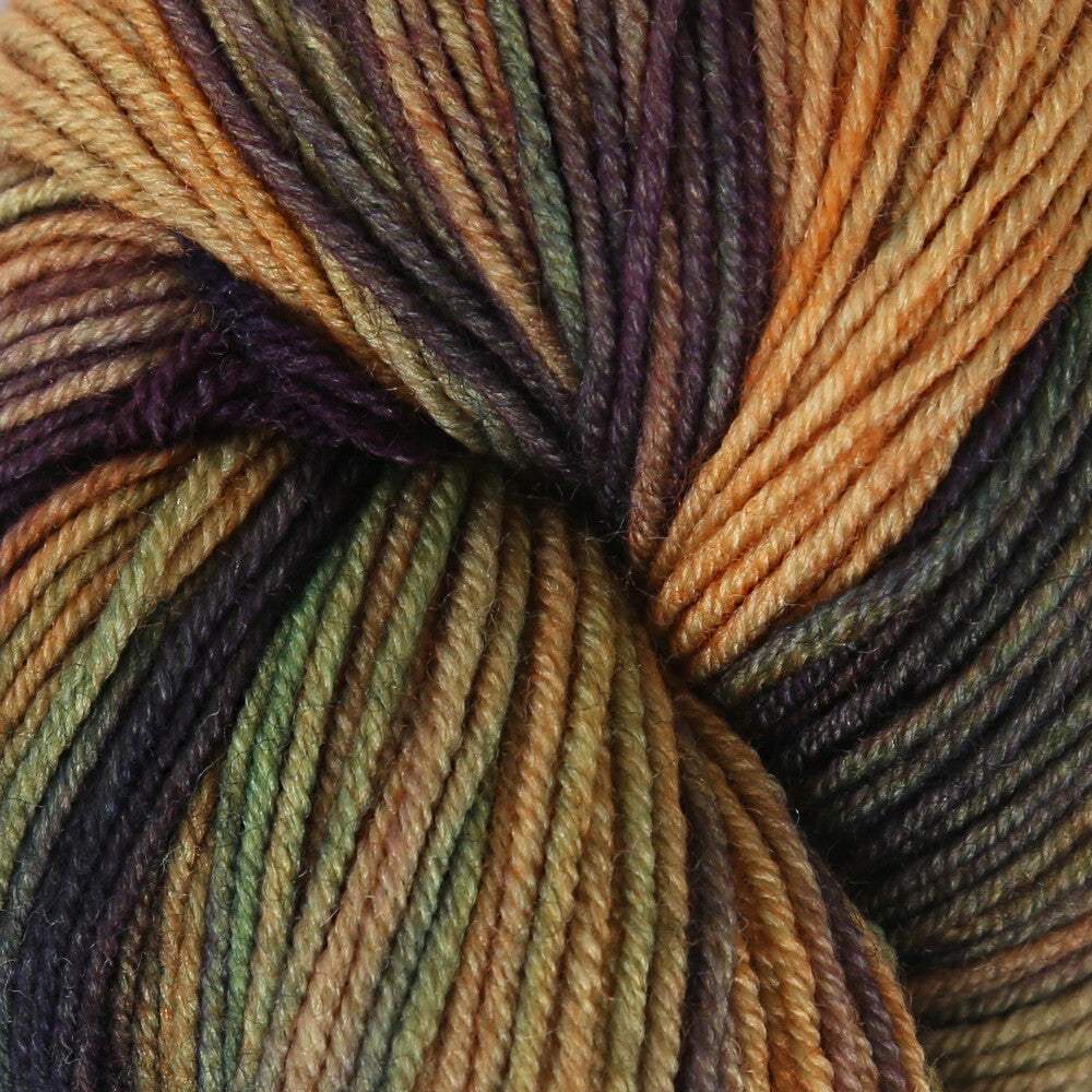 Gazzal Happy Feet Knitting Yarn, Variegated - 3257