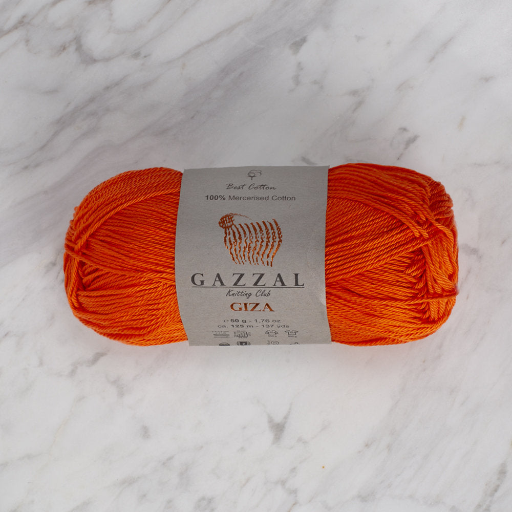 Gazzal Giza Yarn, Orange - 2465