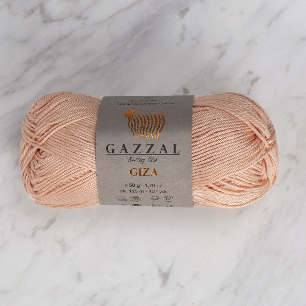 Gazzal Giza Yarn, Salmon Pink - 2453