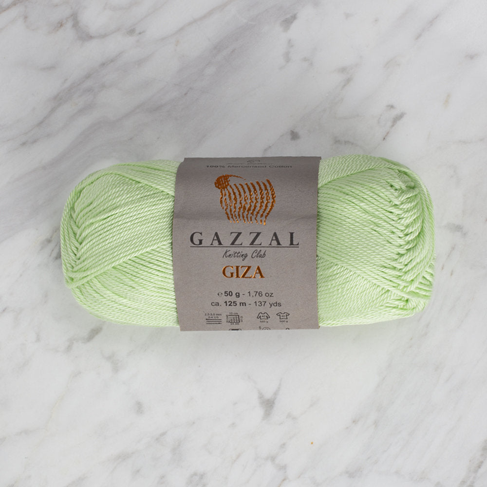 Gazzal Giza Yarn, Light Green - 2458