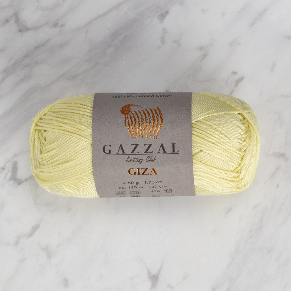 Gazzal Giza Yarn, Yellow - 2459