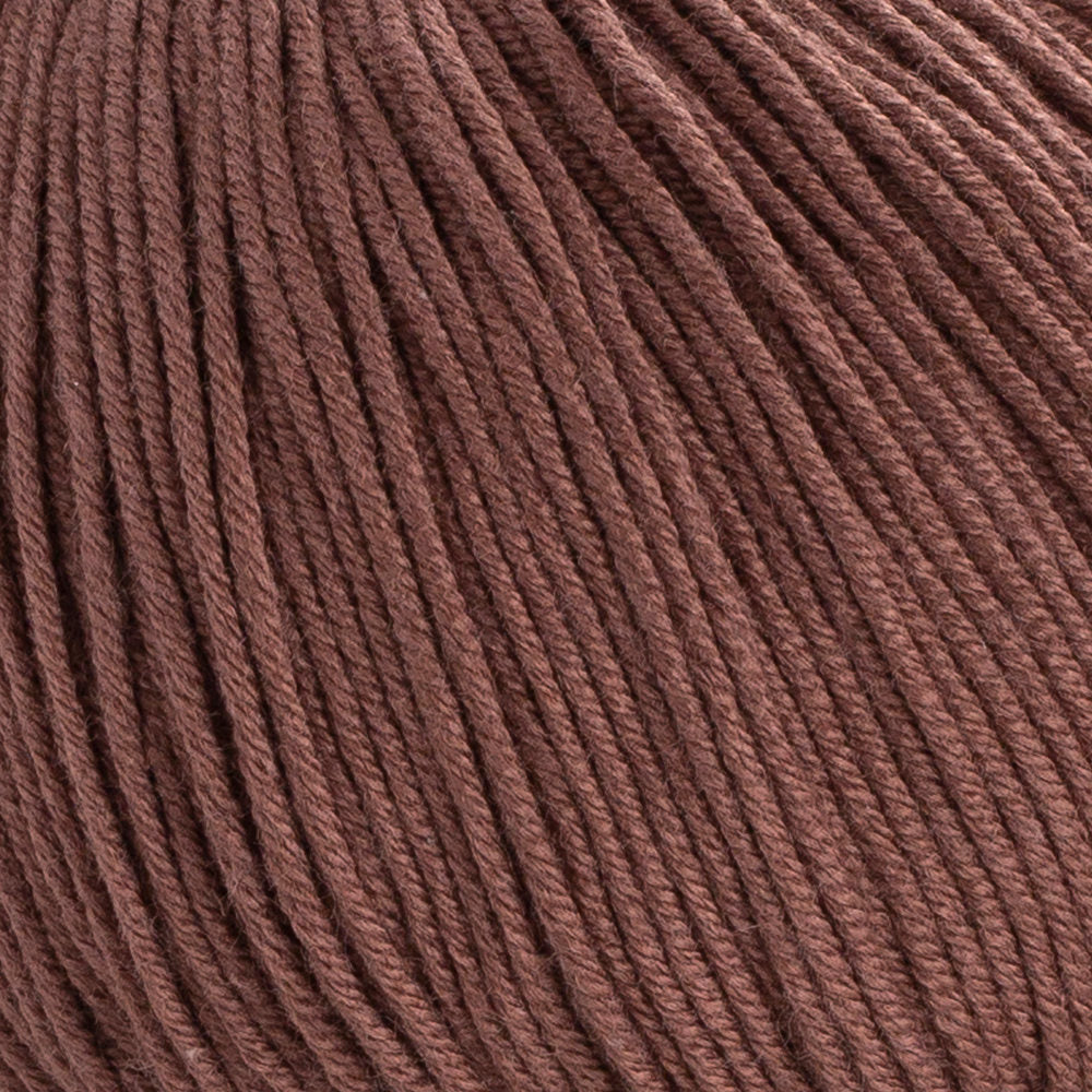 Gazzal Baby Cotton Knitting Yarn, Brown - 3455
