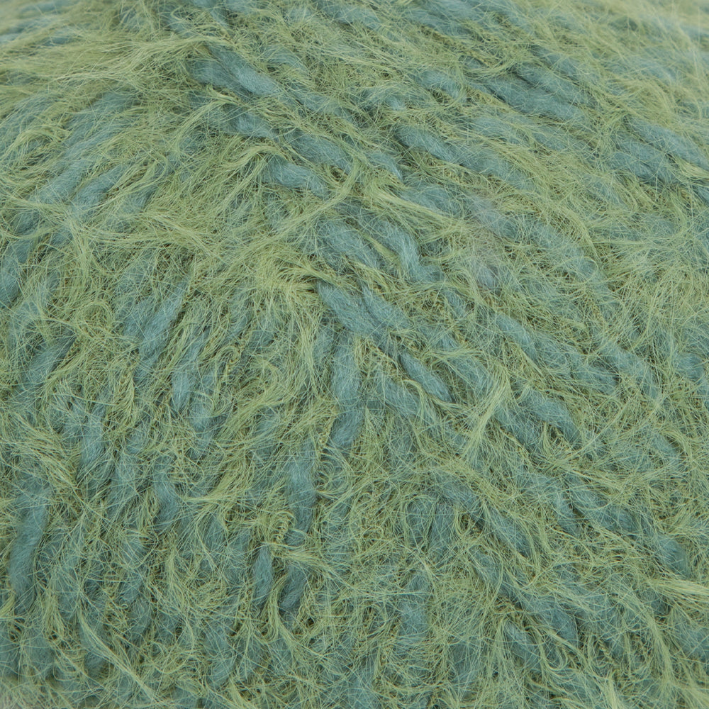 Gazzal Teddy Hand Knitting Yarn , Green - 6599