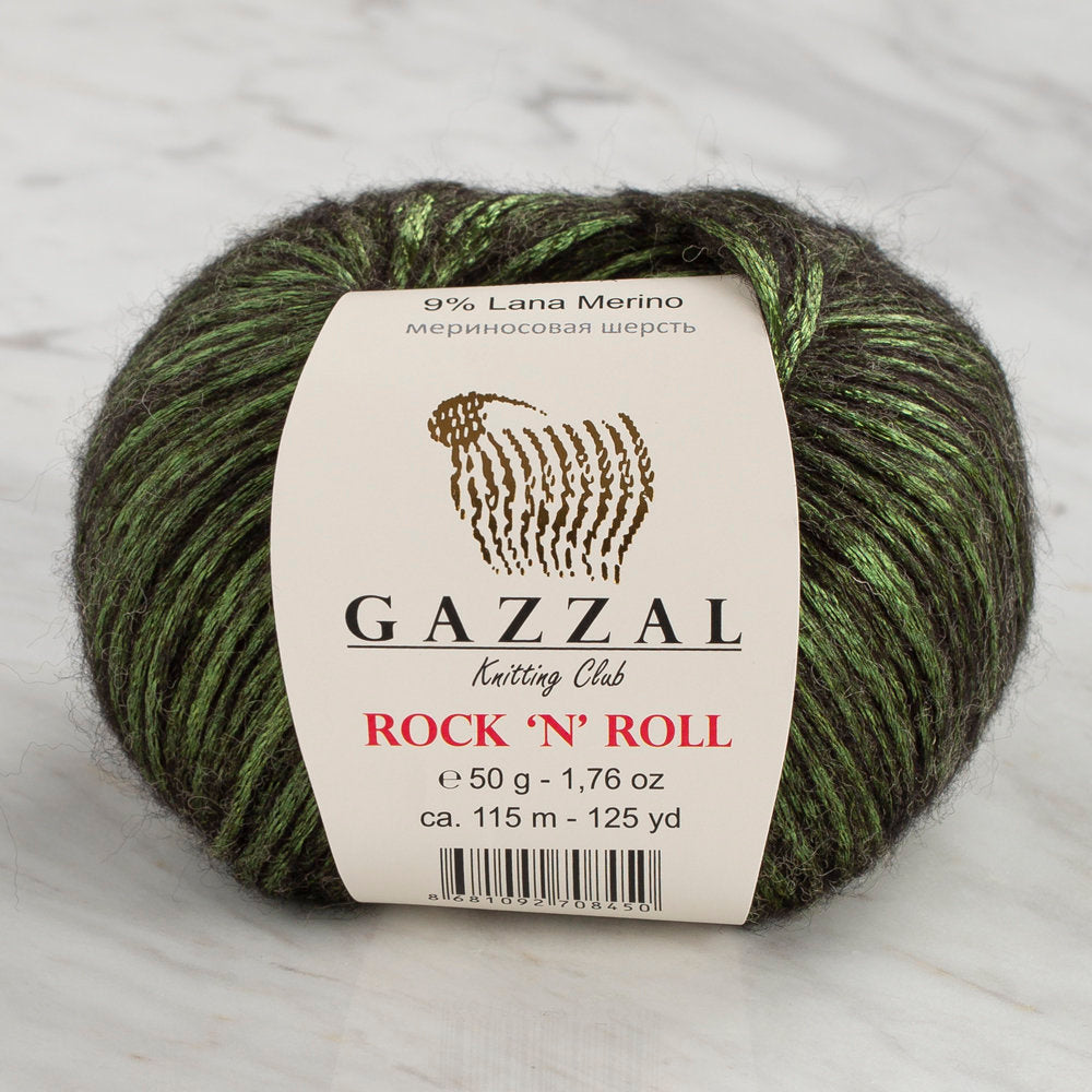 Gazzal Rock'N'Roll Yarn, Green - 13910