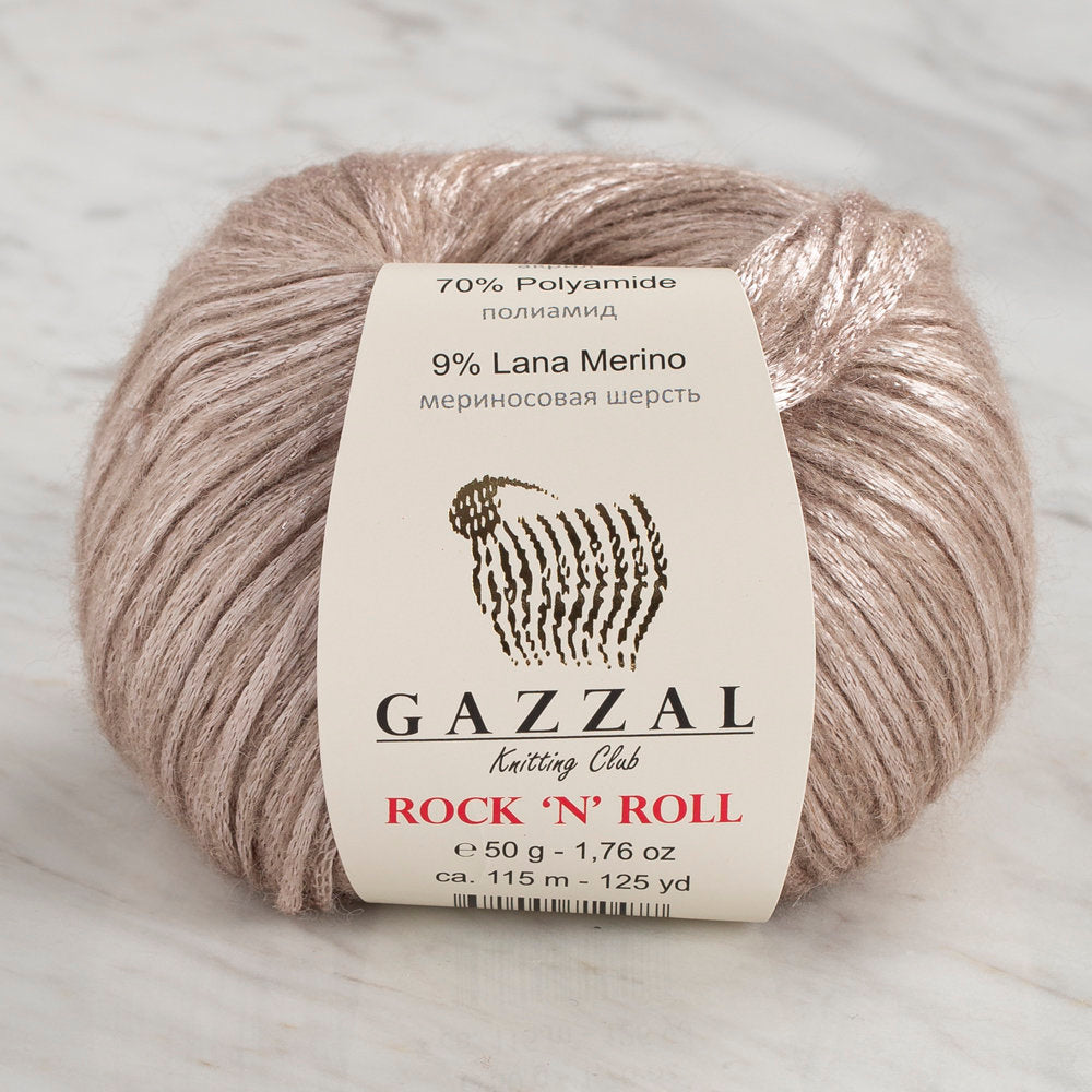 Gazzal Rock'N'Roll Yarn, Beige - 13913