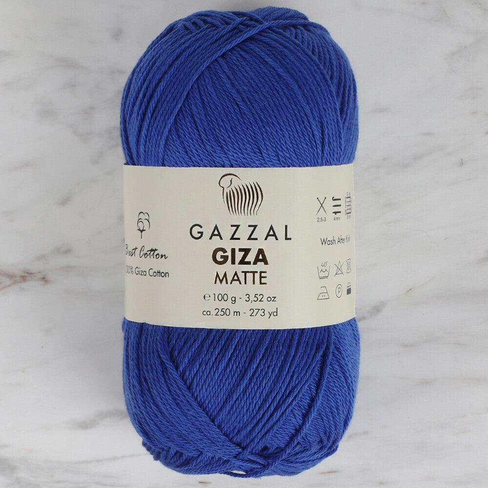 Gazzal Giza Matte Yarn, Saxe Blue - 5577