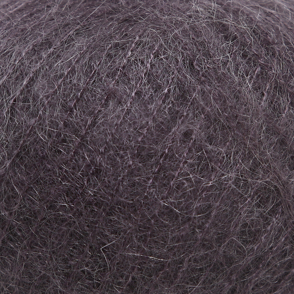 Gazzal Super Kid Mohair 25 Gr Knitting Yarn, Dark Grey- 64432