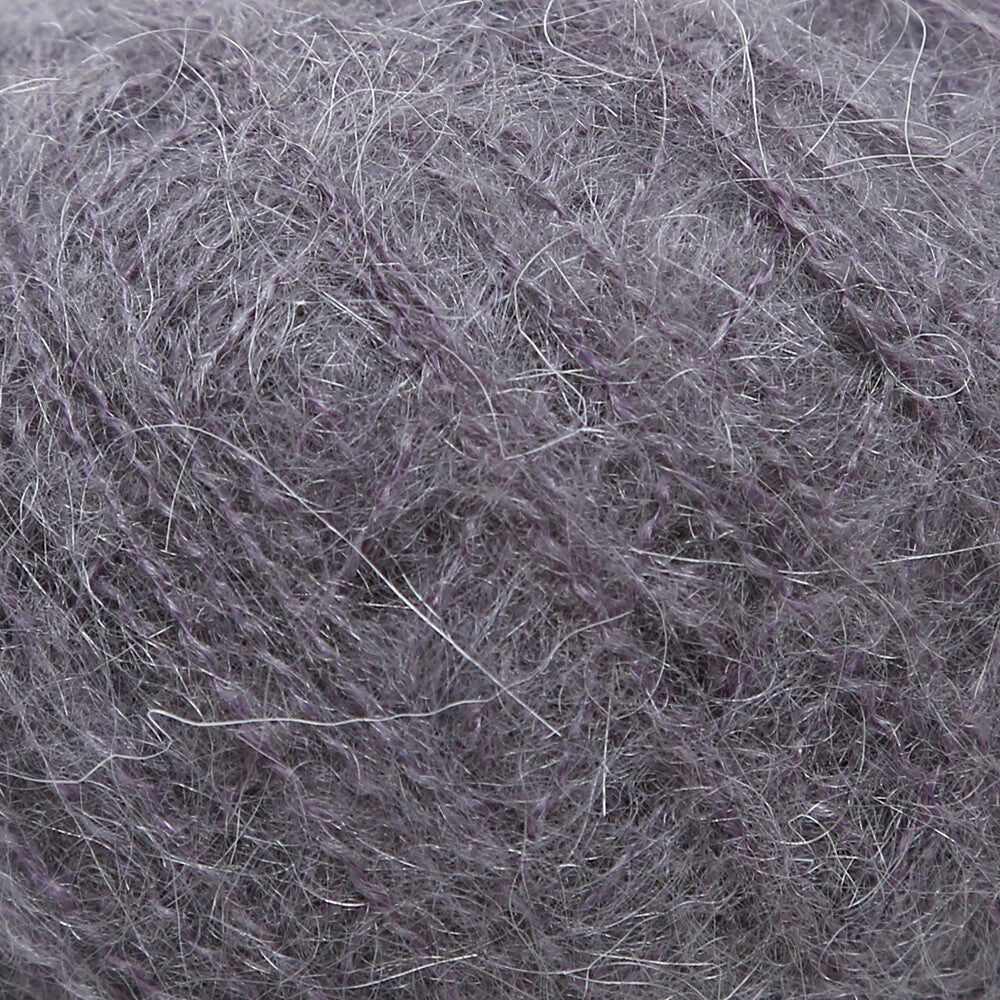 Gazzal Super Kid Mohair 25 Gr Knitting Yarn, Grey - 64433