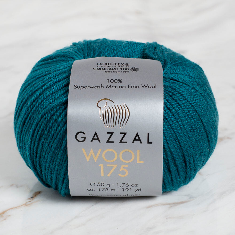 Gazzal Wool 175 50 Gr Yarn, Dark Green - 320