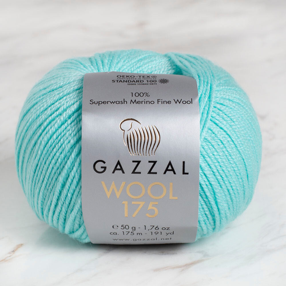 Gazzal Wool 175 50 Gr Yarn, Mint - 321