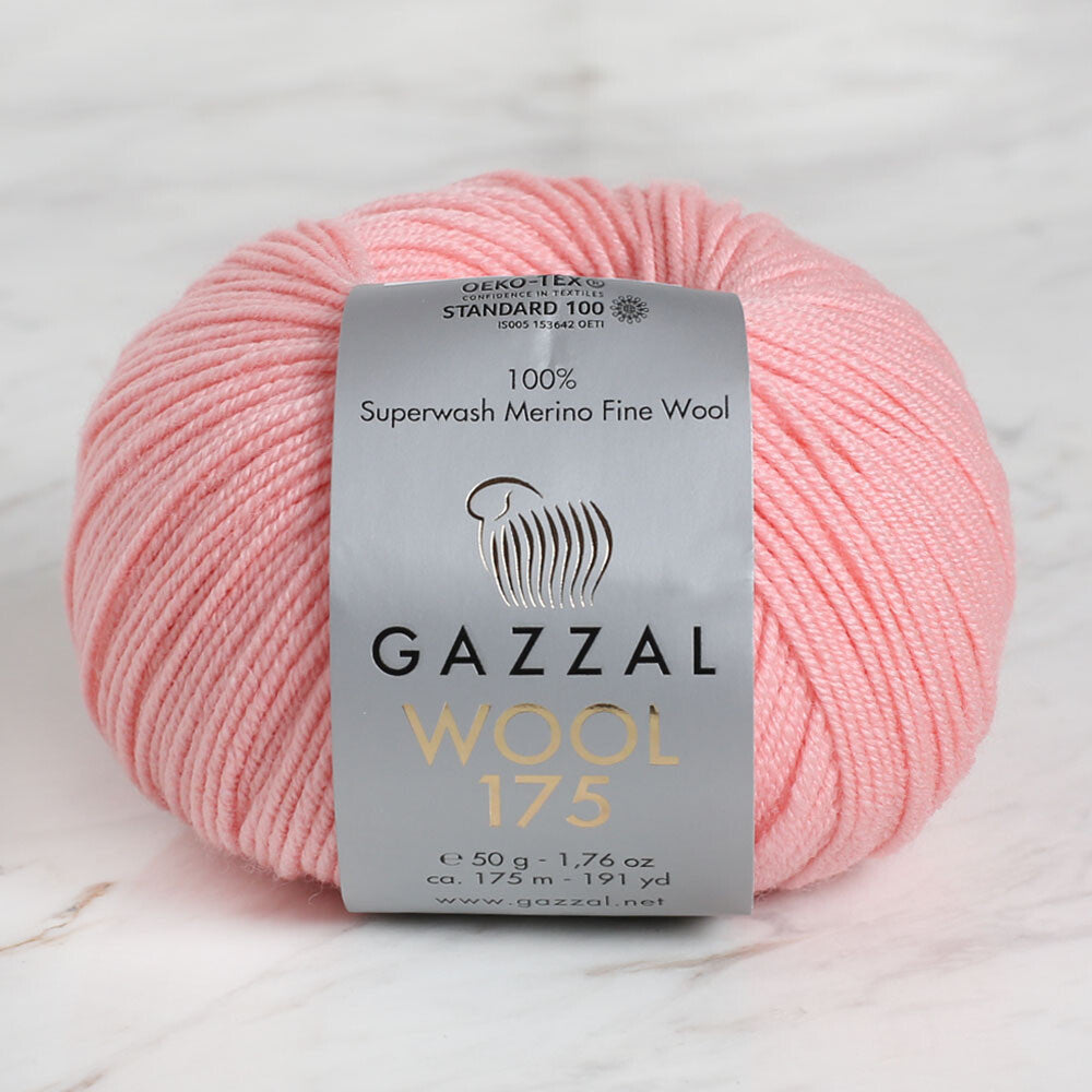 Gazzal Wool 175 50 Gr Yarn, Pink - 328