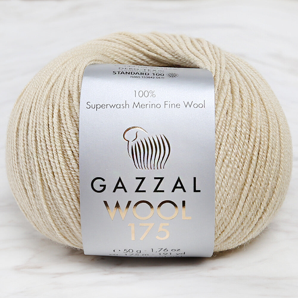 Gazzal Wool 175 50 Gr Yarn, Green - 344